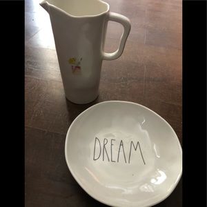 Rae Dunn melamine bowl and canister